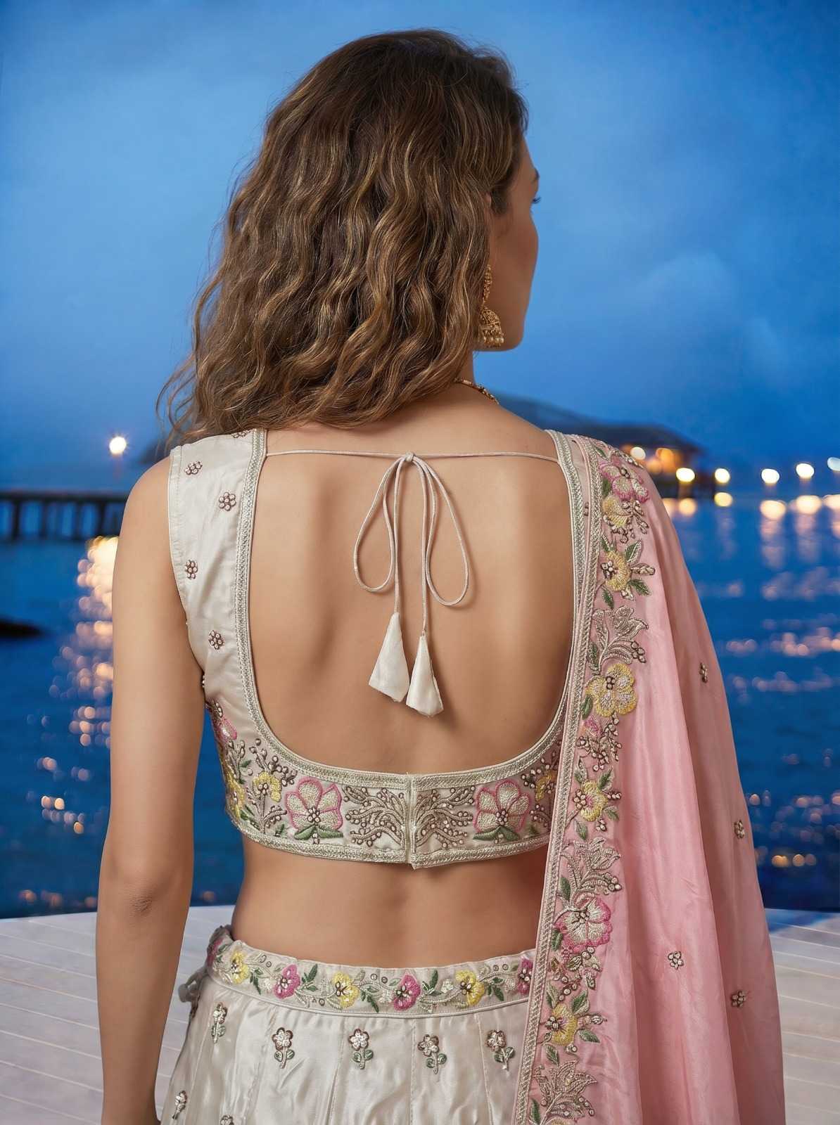 YNF Wholesale Chiffon Embroidered Lehenga  | Surat Manufacturer