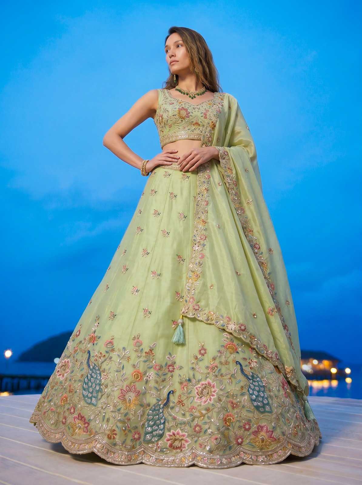 YNF Wholesale Organza Traditional Lehenga  | Surat Manufacturer