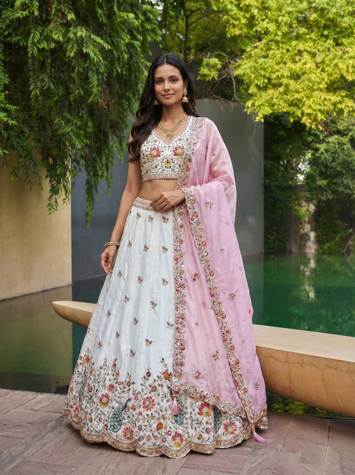 YNF Wholesale Organza Traditional Lehenga  | Surat Manufacturer