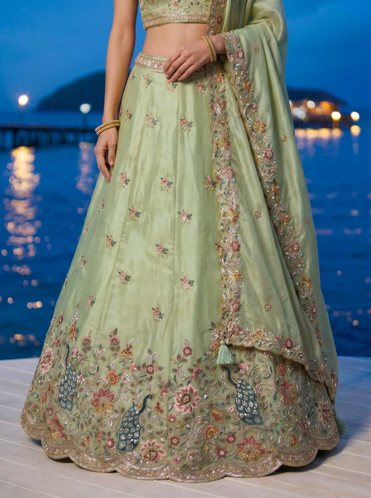YNF Wholesale Organza Traditional Lehenga  | Surat Manufacturer