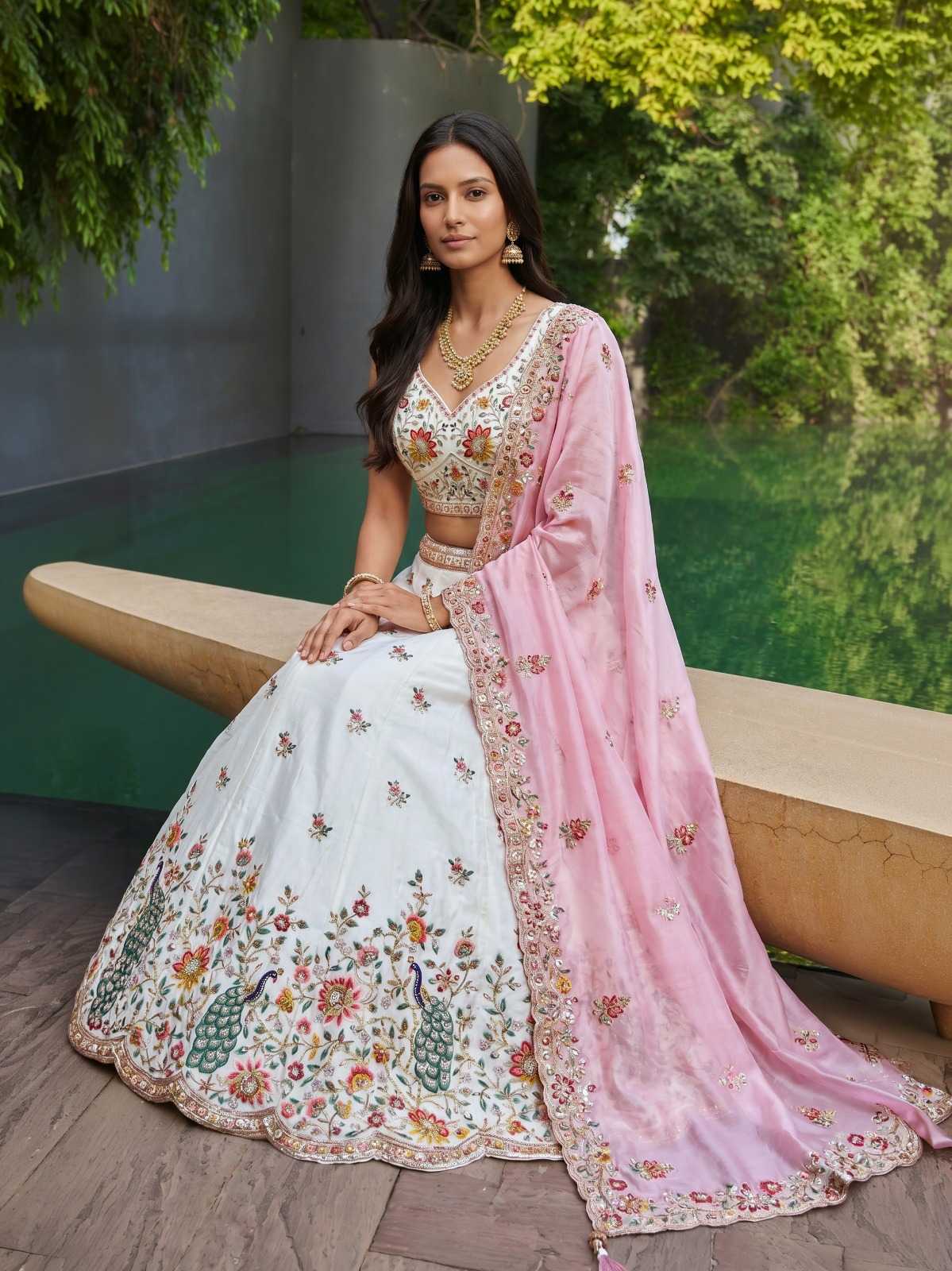 YNF Wholesale Organza Traditional Lehenga  | Surat Manufacturer