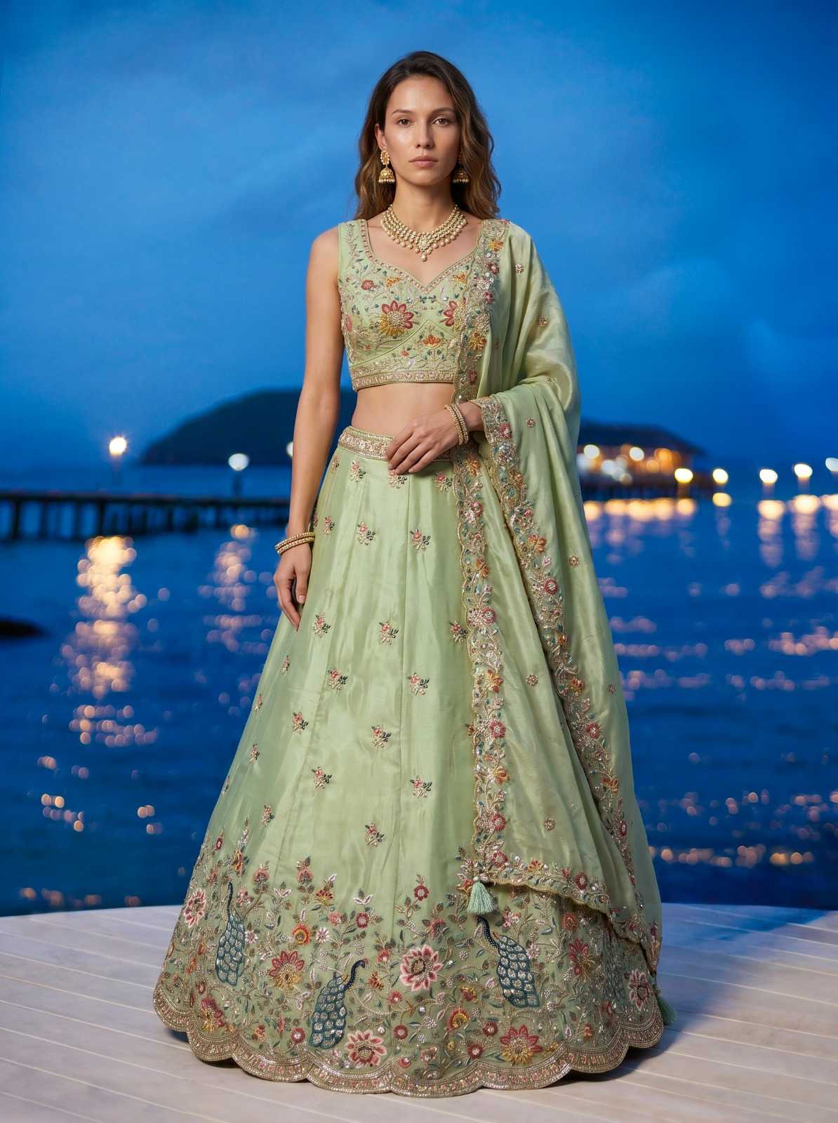 YNF Wholesale Organza Traditional Lehenga  | Surat Manufacturer