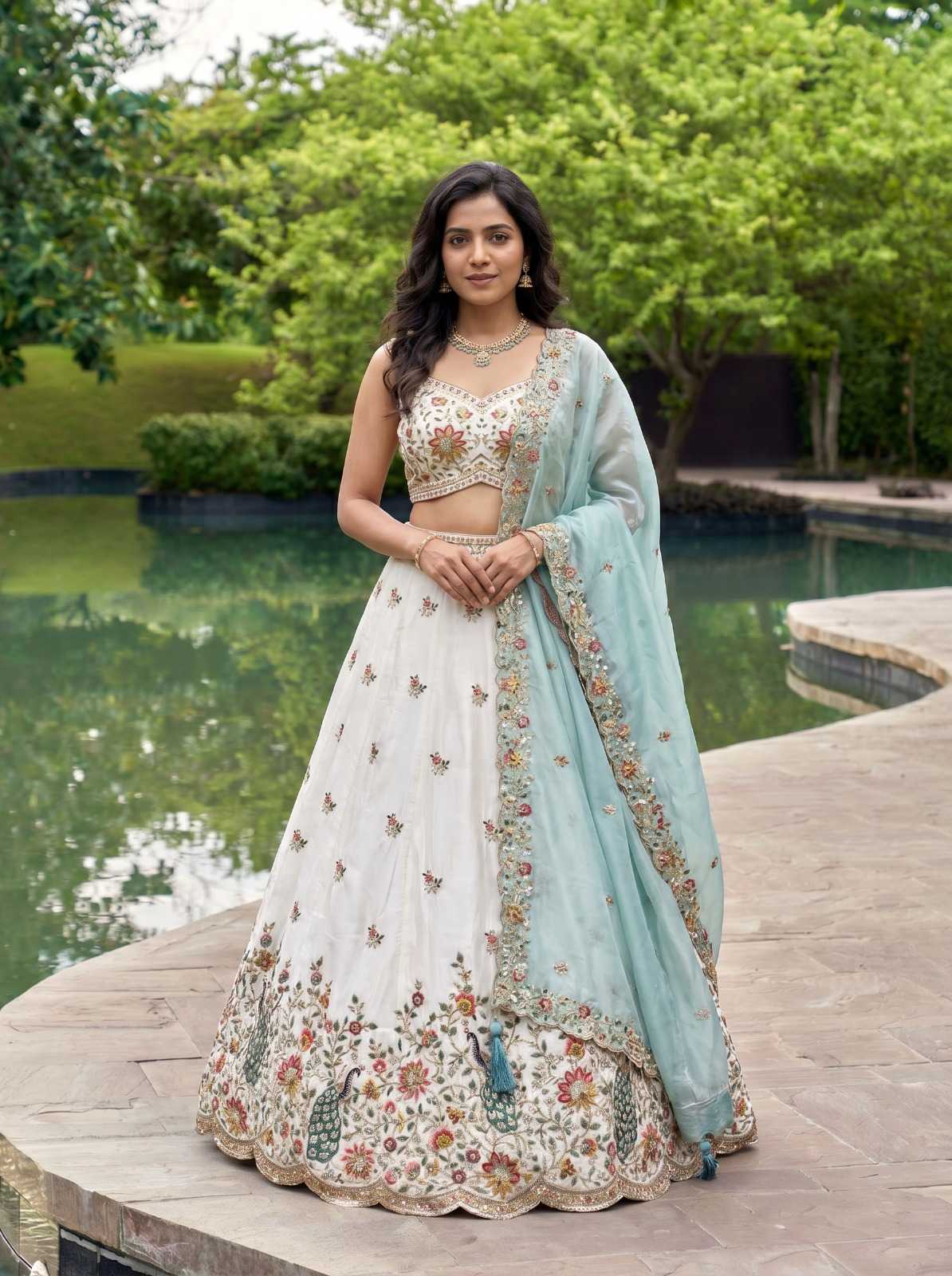 YNF Wholesale Organza Traditional Lehenga  | Surat Manufacturer