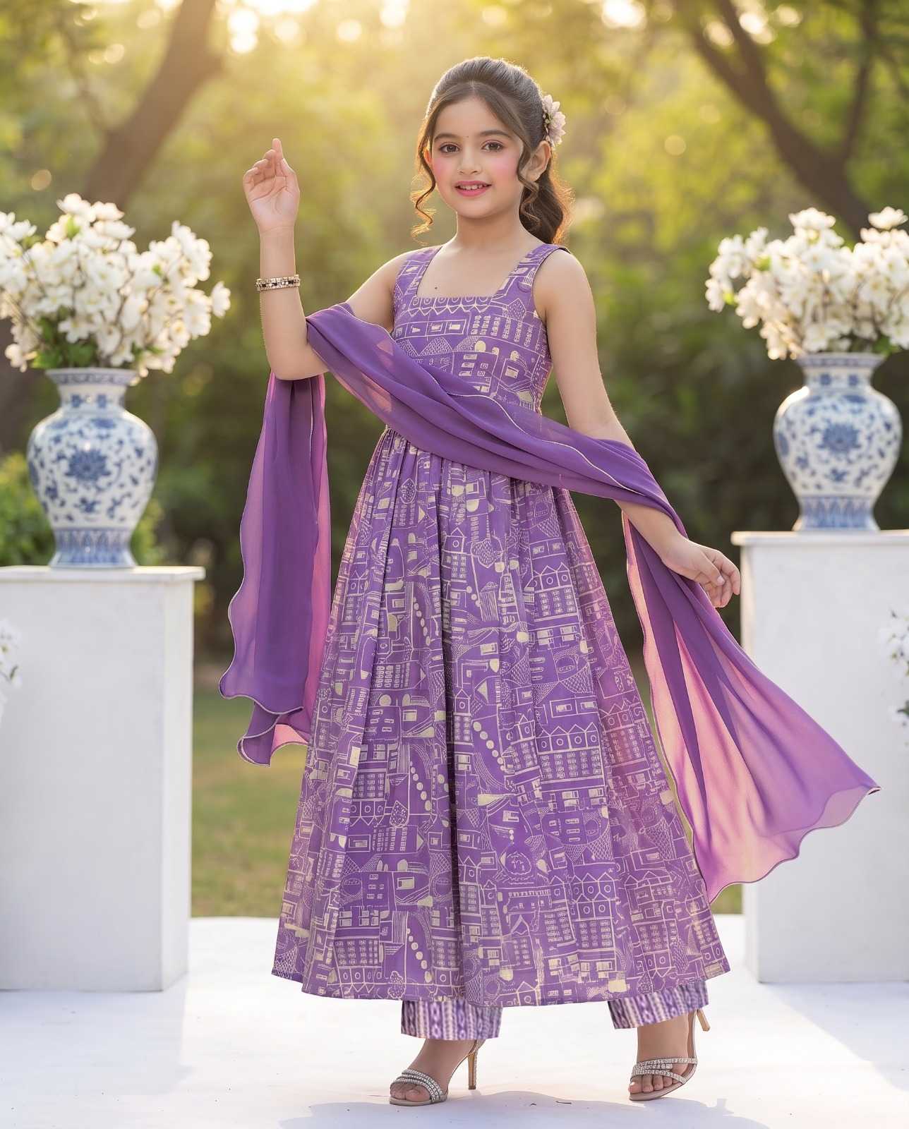 YNF Wholesale Muslin Kids Suit KESH530 Lucaya Kids Vol 3 | Surat Manufacturer