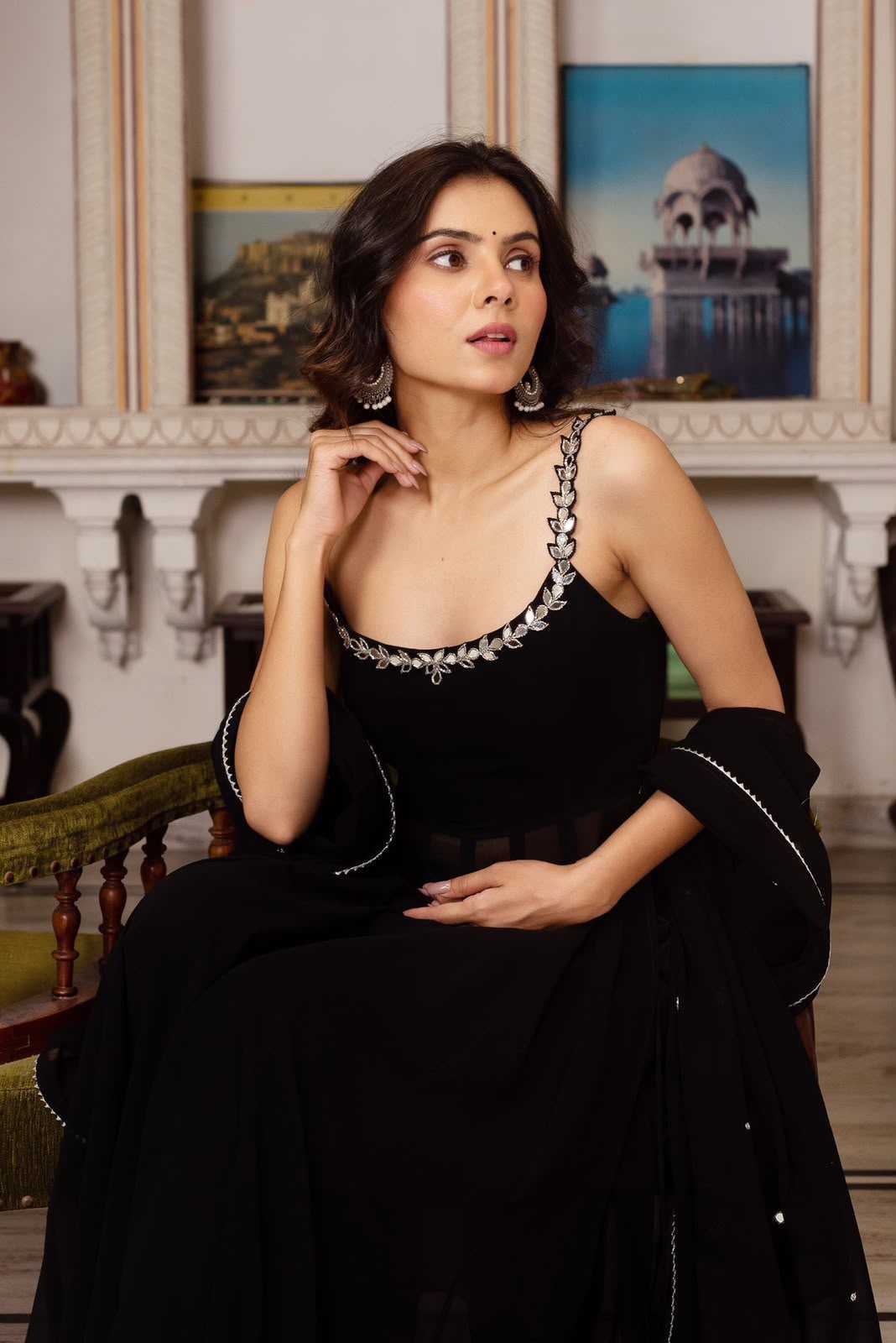 YNF Wholesale Faux Georgette Palazzo Suit  | Surat Manufacturer