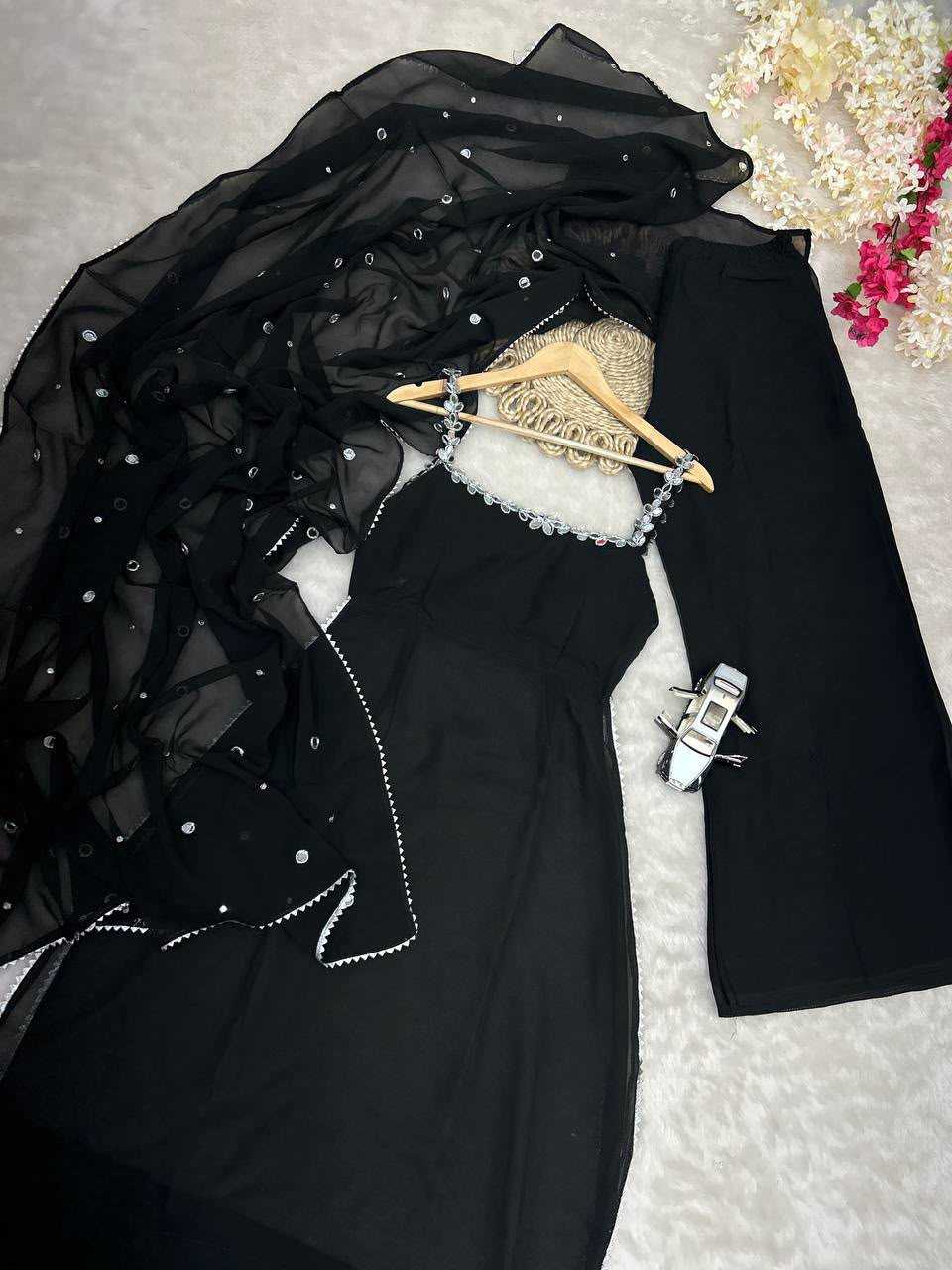 YNF Wholesale Faux Georgette Palazzo Suit  | Surat Manufacturer