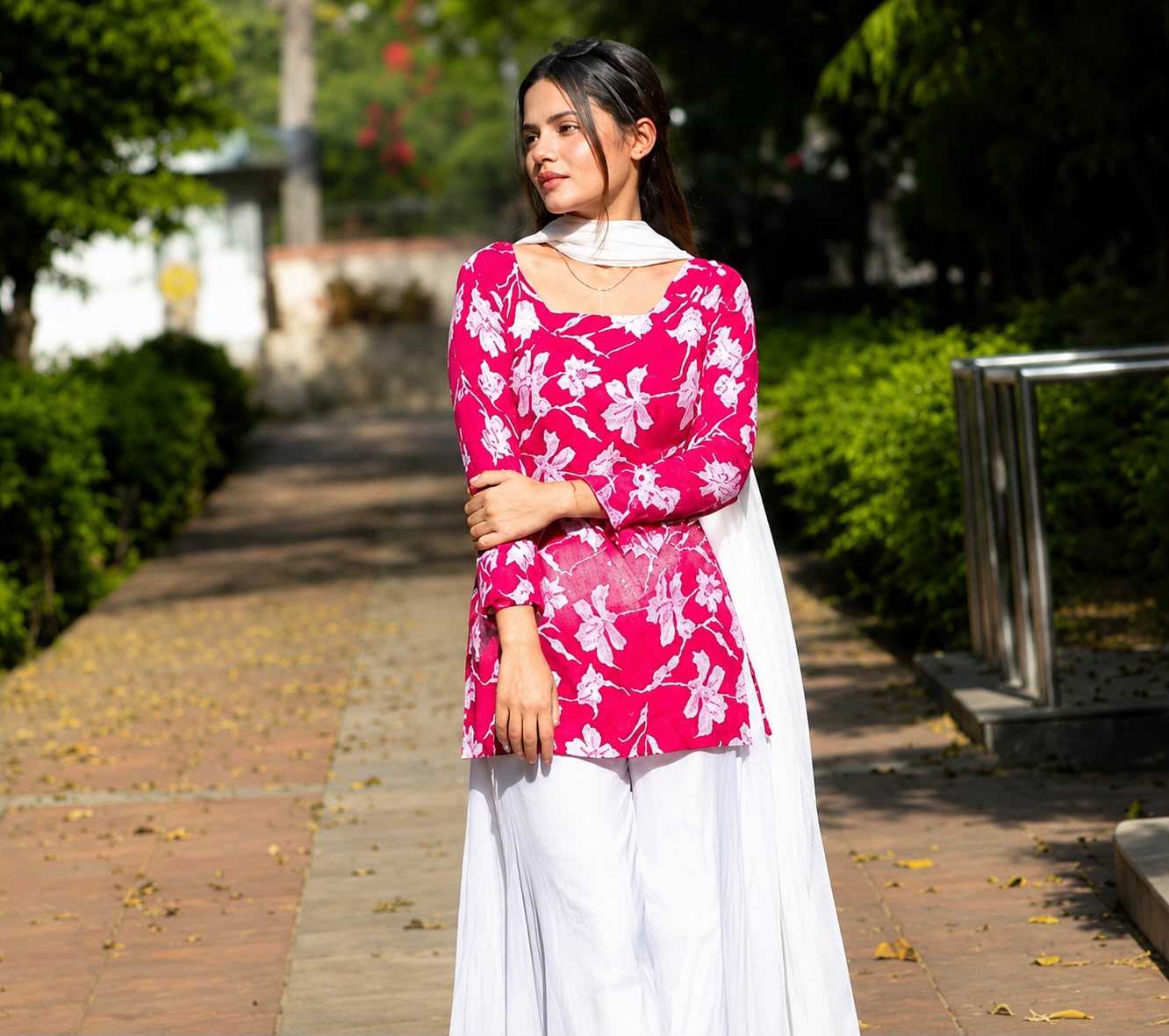 YNF Wholesale Cotton Palazzo Suit  | Surat Manufacturer