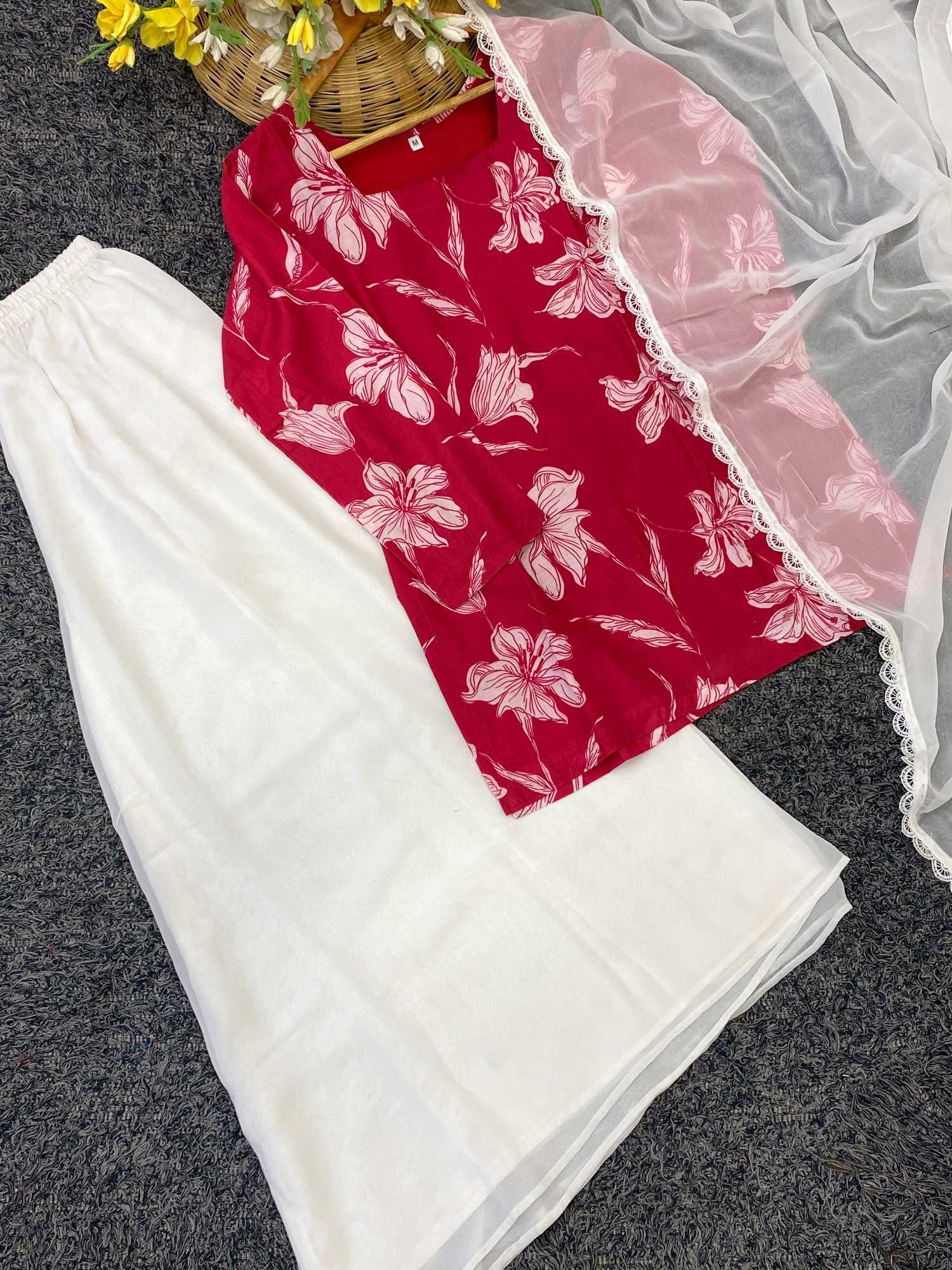 YNF Wholesale Cotton Palazzo Suit  | Surat Manufacturer