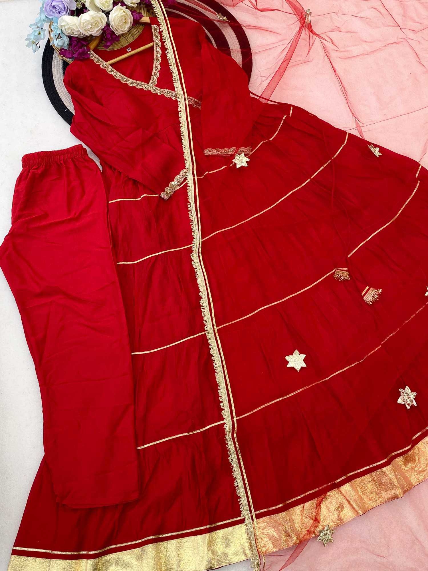 YNF Wholesale Chanderi Soft Fancy Gowns  | Surat Manufacturer