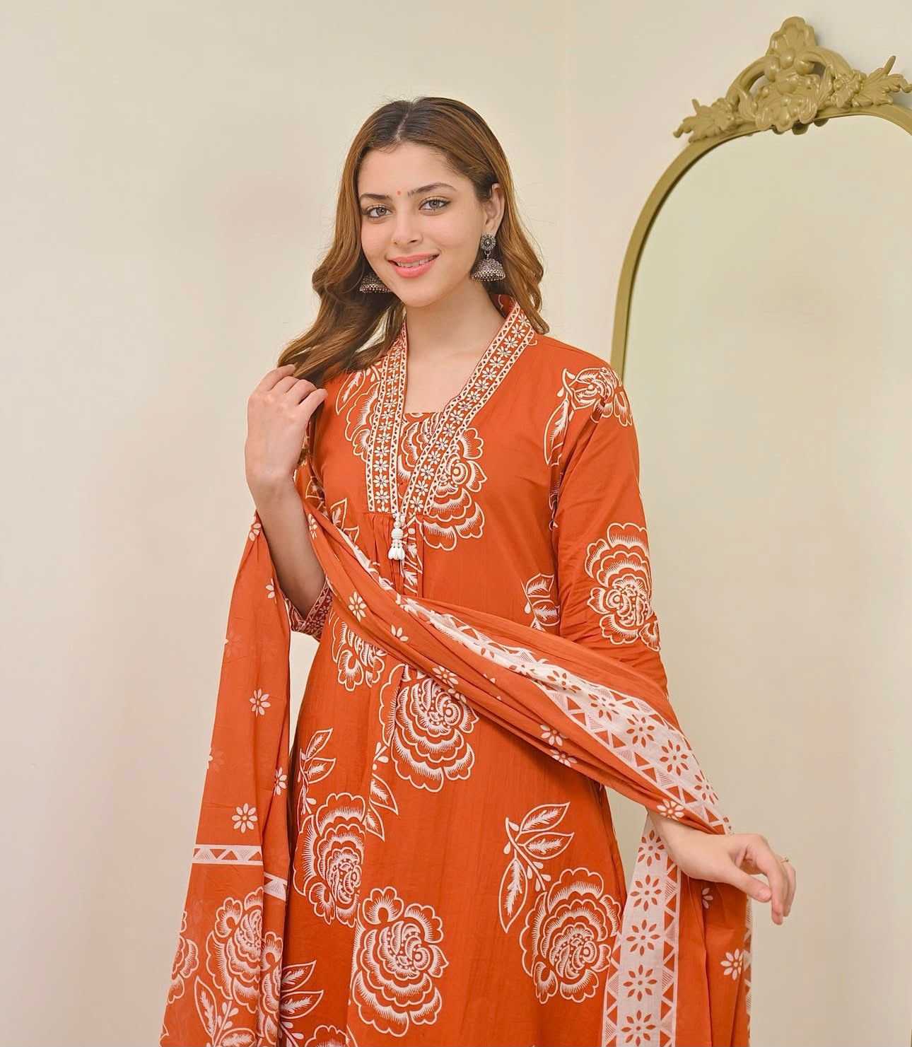 YNF Wholesale Cotton Festive Kurtis  | Surat Manufacturer