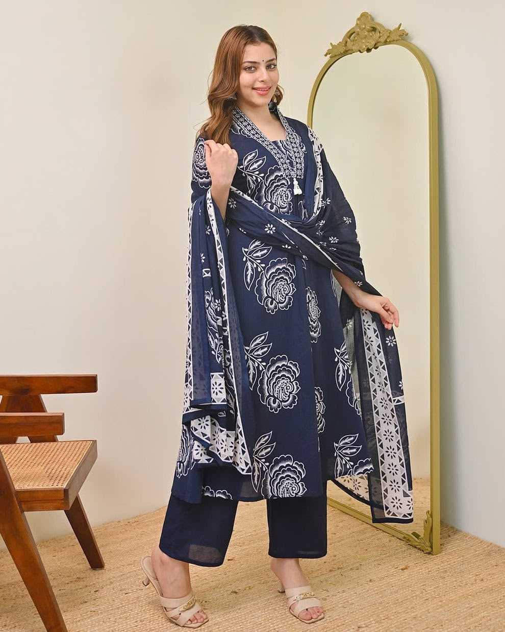 YNF Wholesale Cotton Festive Kurtis  | Surat Manufacturer