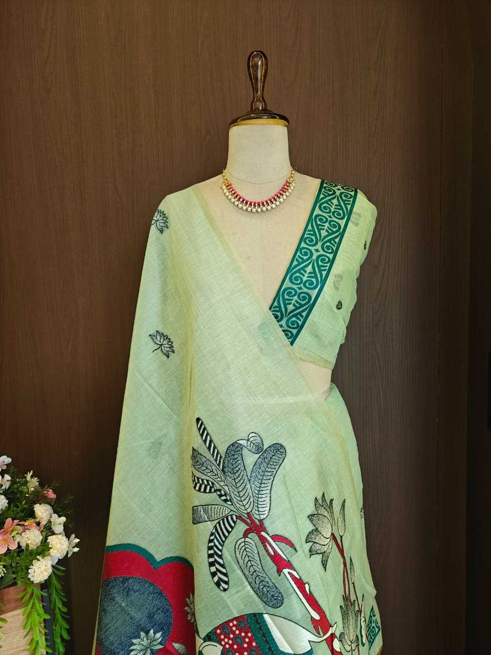 YNF Wholesale Soft Cotton Designer Sarees KESH532 ELEPHANT | Surat Manufacturer