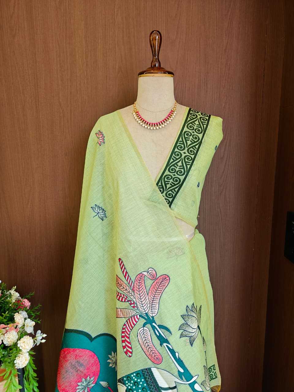 YNF Wholesale Soft Cotton Designer Sarees KESH532 ELEPHANT | Surat Manufacturer