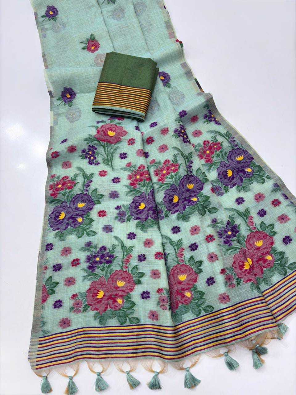 YNF Wholesale Soft Cotton Designer Sarees KESH532 FLORAL | Surat Manufacturer