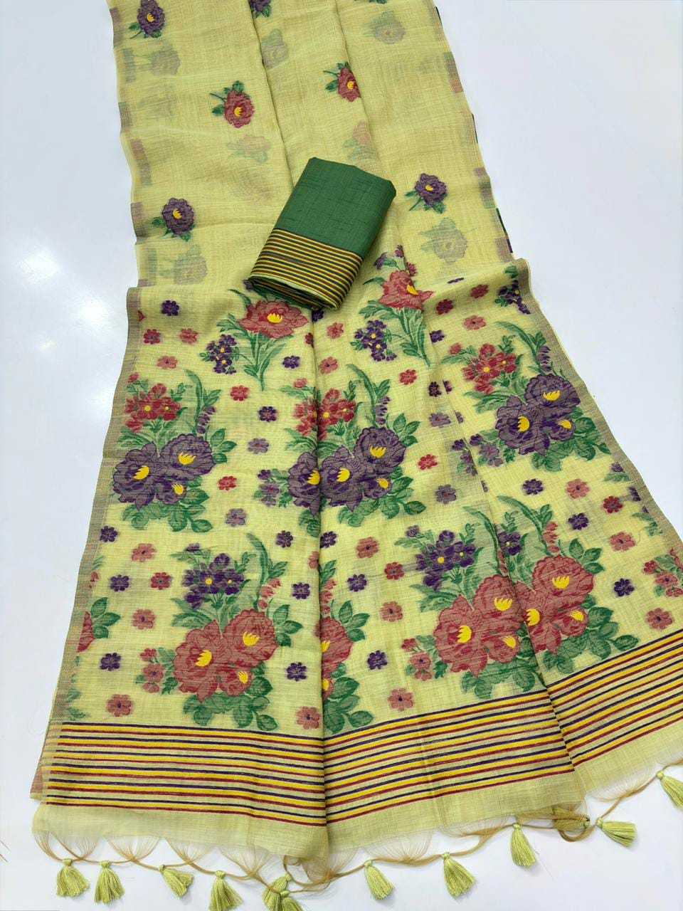 YNF Wholesale Soft Cotton Designer Sarees KESH532 FLORAL | Surat Manufacturer