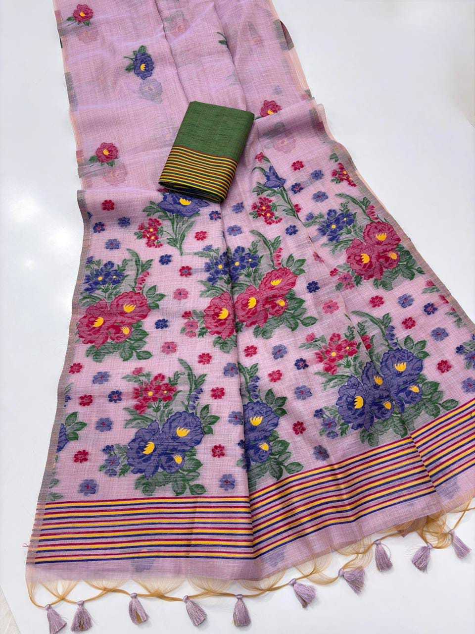 YNF Wholesale Soft Cotton Designer Sarees KESH532 FLORAL | Surat Manufacturer