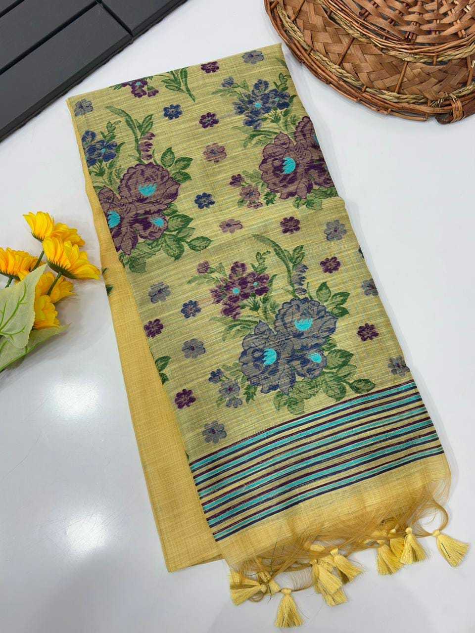 YNF Wholesale Soft Cotton Designer Sarees KESH532 FLORAL | Surat Manufacturer