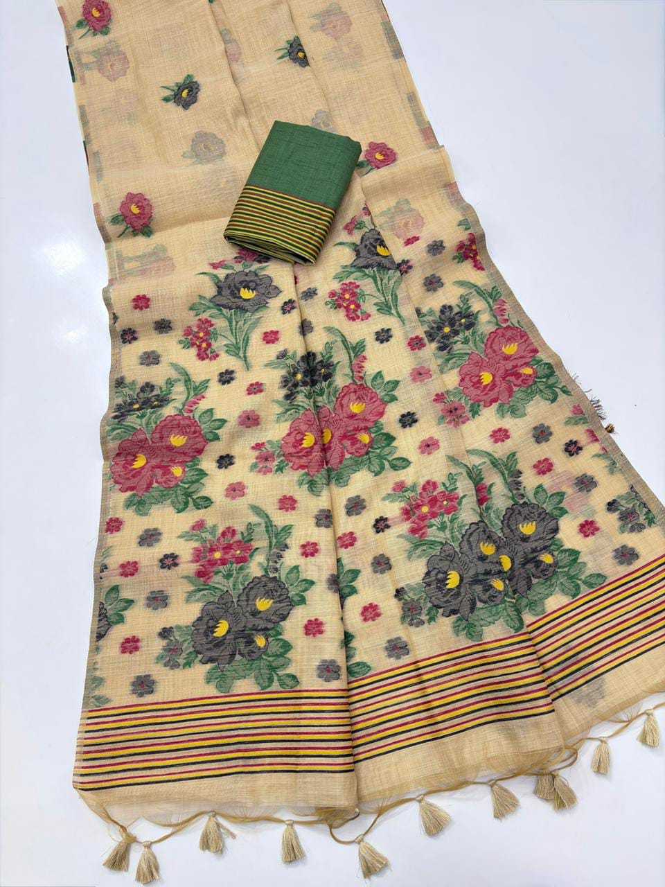 YNF Wholesale Soft Cotton Designer Sarees KESH532 FLORAL | Surat Manufacturer