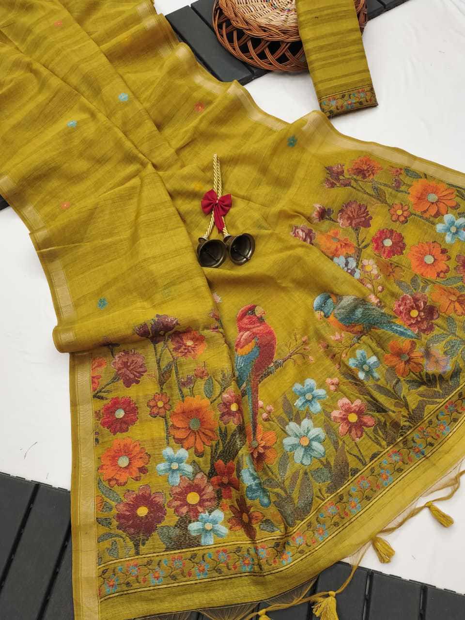 YNF Wholesale Cotton Designer Sarees KESH532 GHICHA | Surat Manufacturer