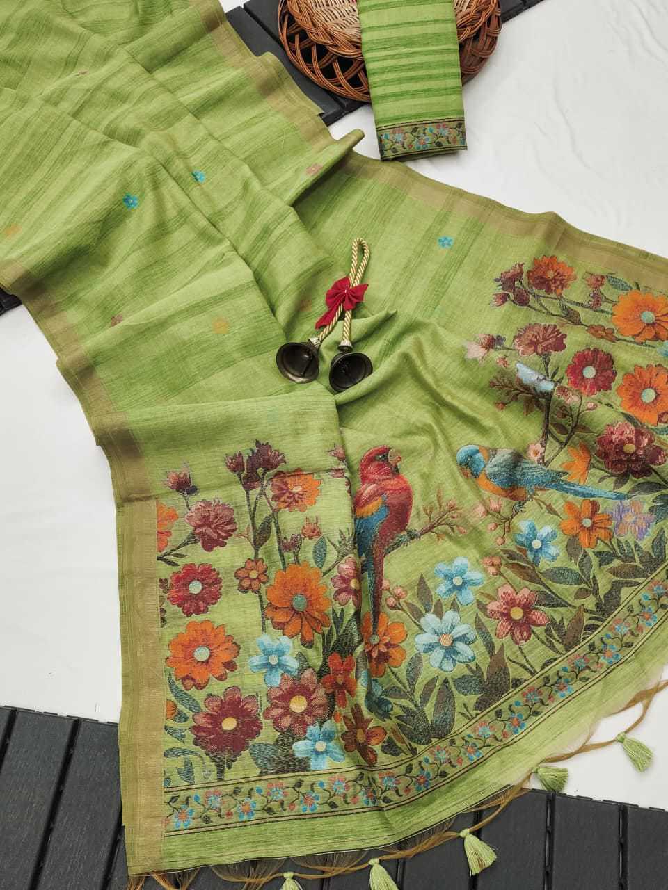 YNF Wholesale Cotton Designer Sarees KESH532 GHICHA | Surat Manufacturer