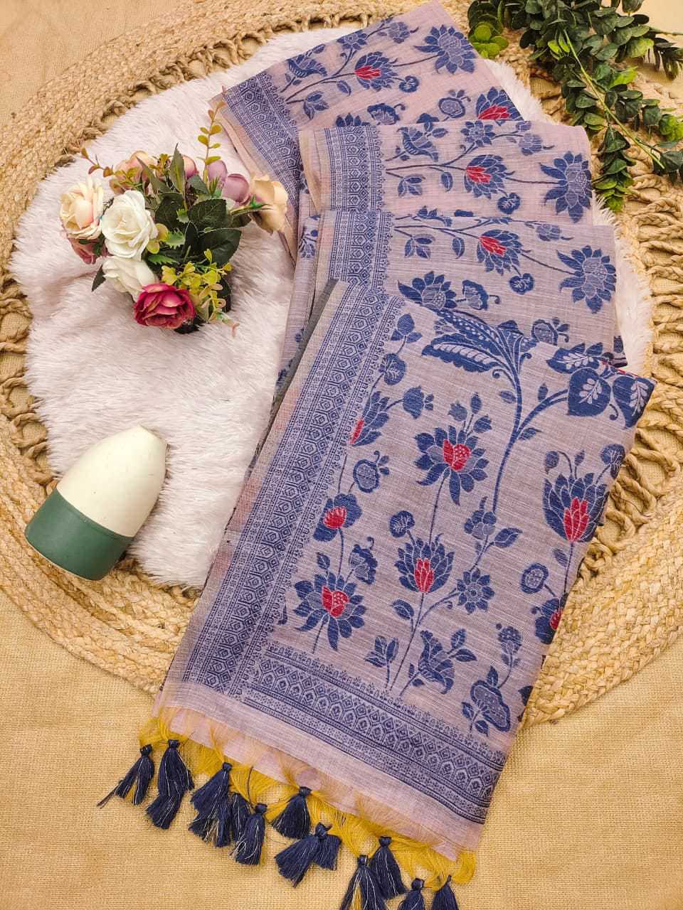 YNF Wholesale Soft Cotton Floral Sarees KESH532 SIGN | Surat Manufacturer