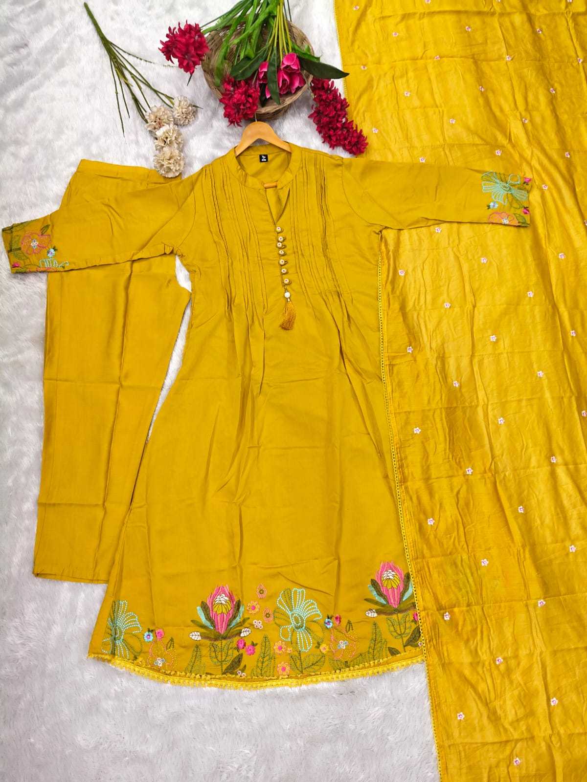 YNF Wholesale Chanderi Silk Designer Kurtis KESH536 2166 | Surat Manufacturer