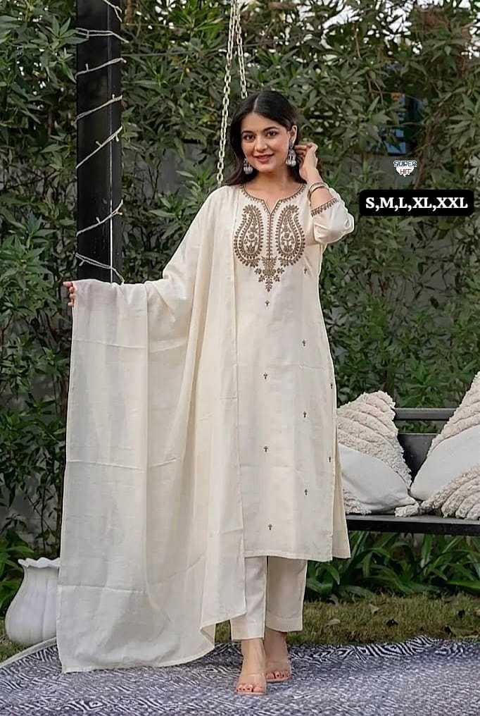 YNF Wholesale Chanderi Silk Embroidery Suits KESH536 4018 | Surat Manufacturer