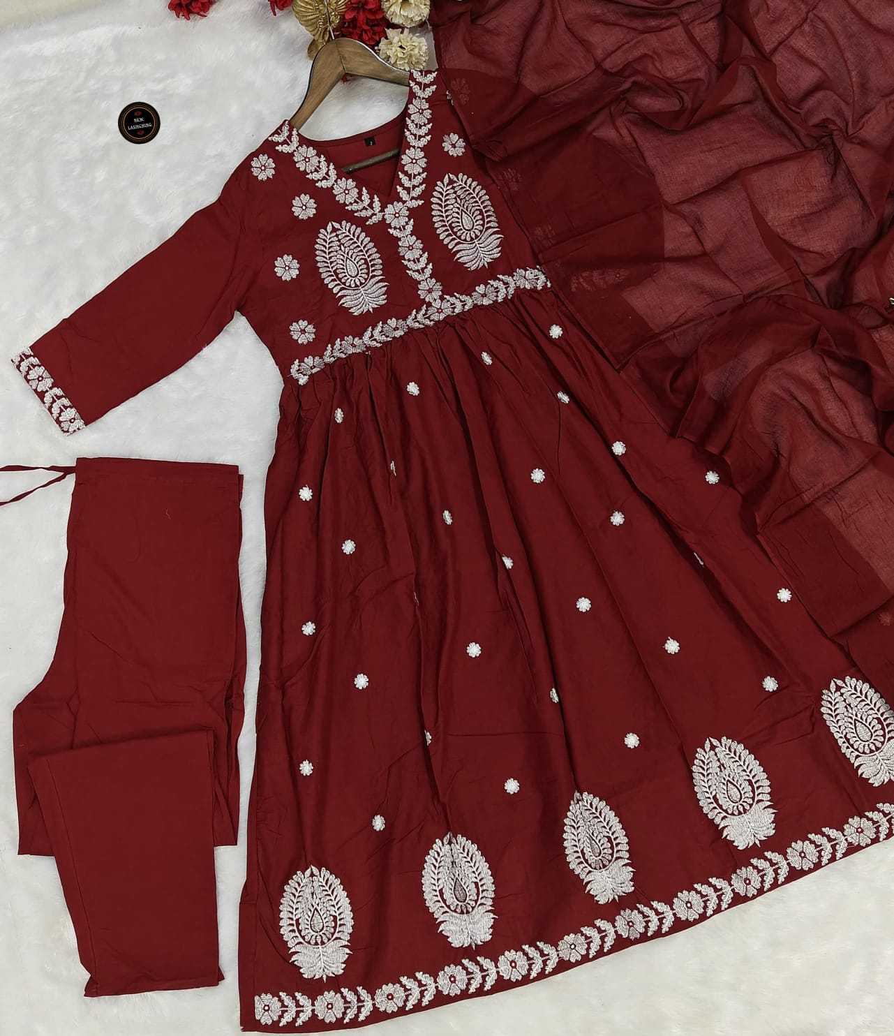 YNF Wholesale Cotton Embroidery Suits KESH536 Adhvita | Surat Manufacturer