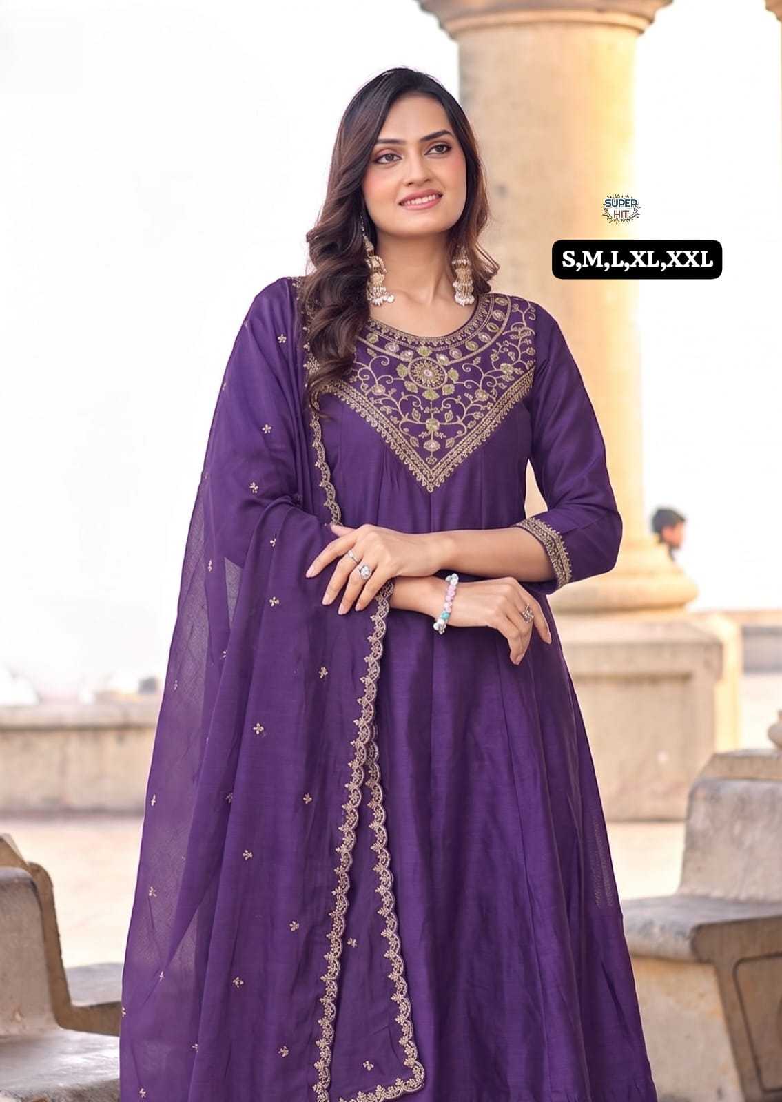 YNF Wholesale Vichitra Silk Designer Kurtis KESH536 Ashvika | Surat Manufacturer