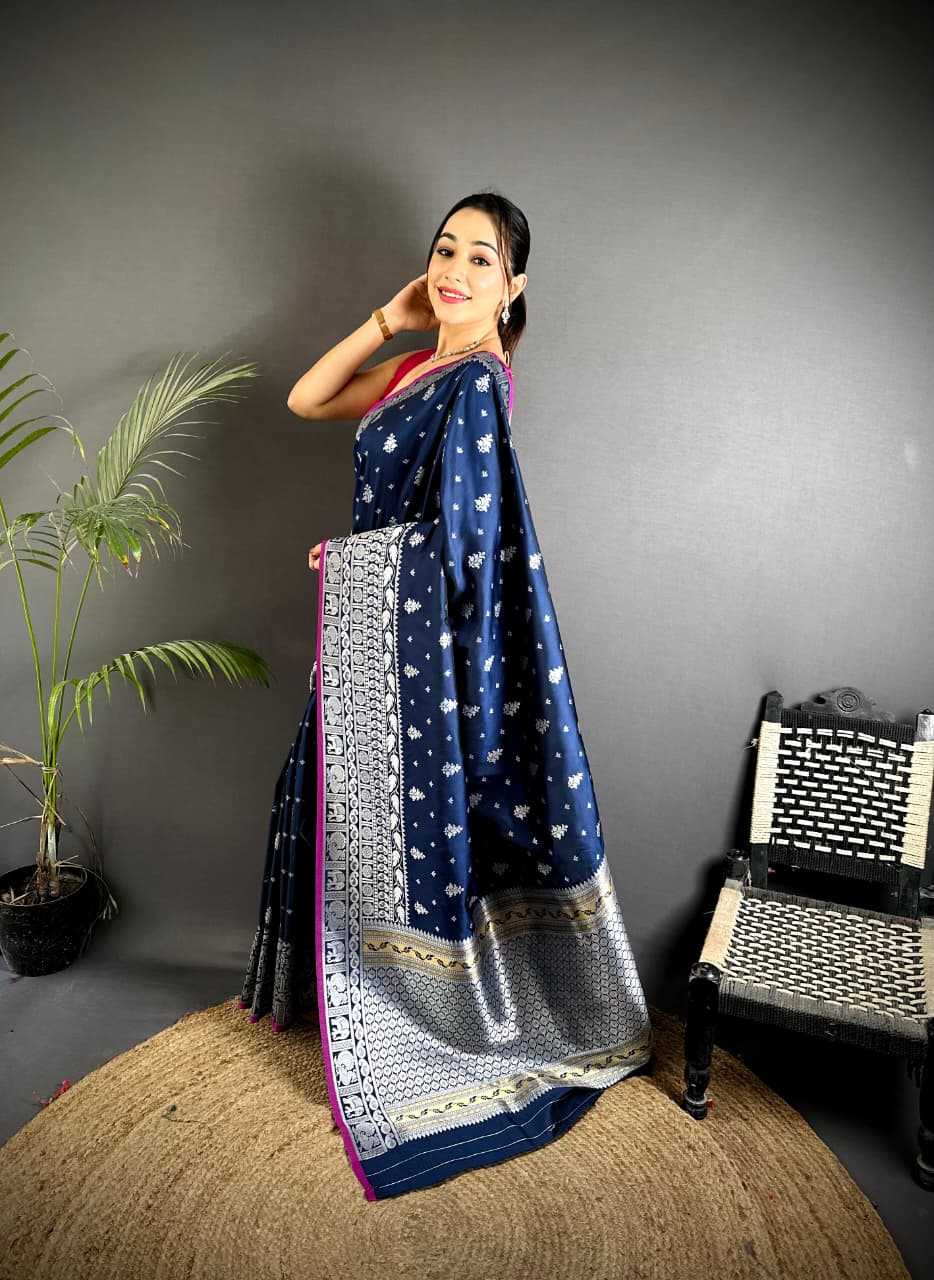 YNF Wholesale Banarasi Soft Silk Zari Border Sarees  | Surat Manufacturer