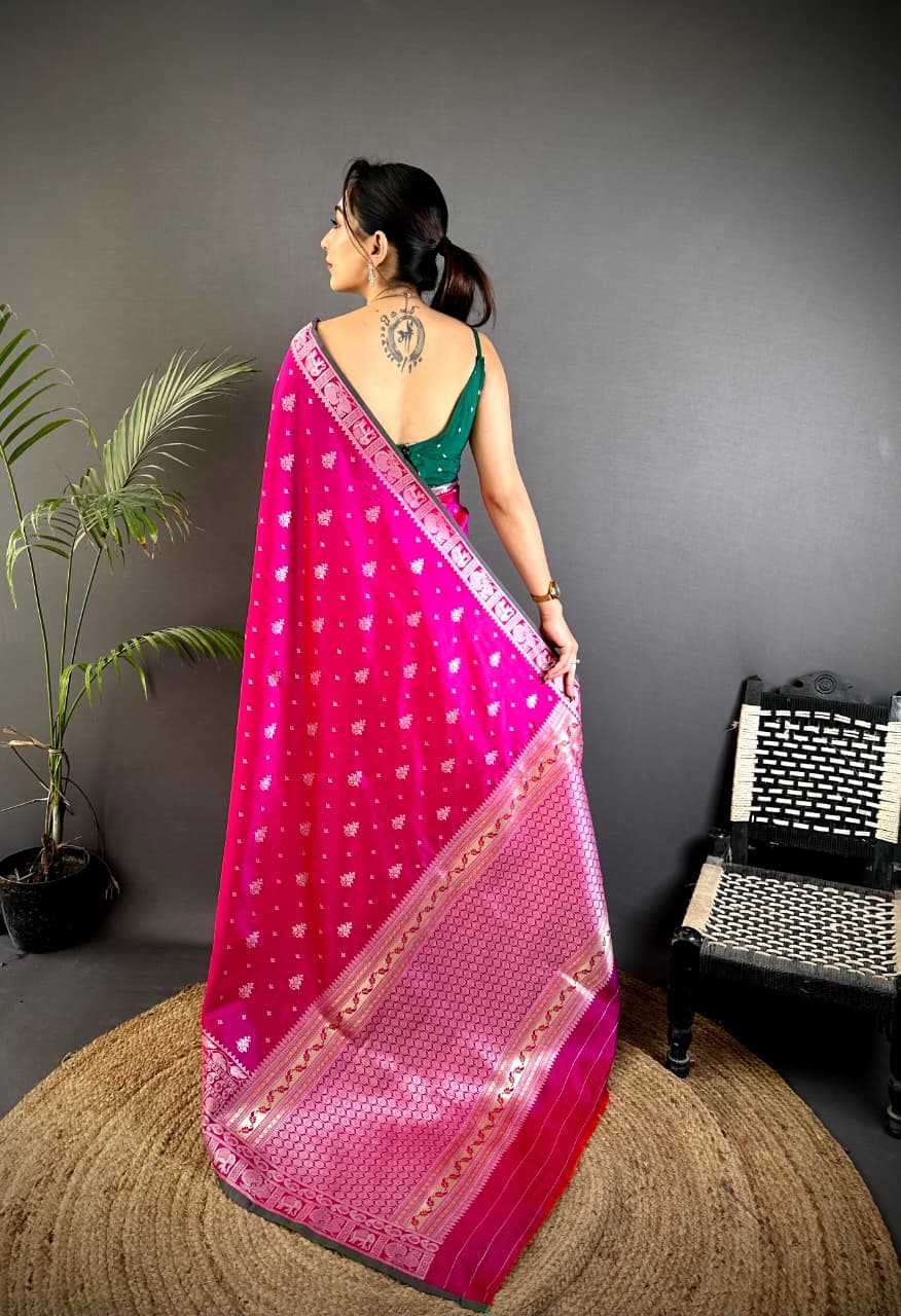 YNF Wholesale Banarasi Soft Silk Zari Border Sarees  | Surat Manufacturer