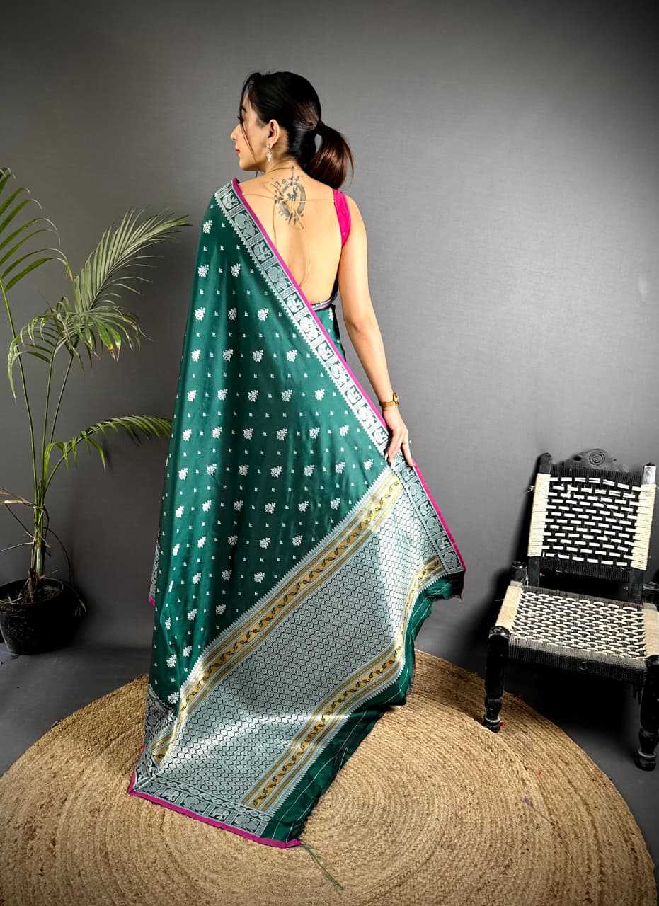 YNF Wholesale Banarasi Soft Silk Zari Border Sarees  | Surat Manufacturer