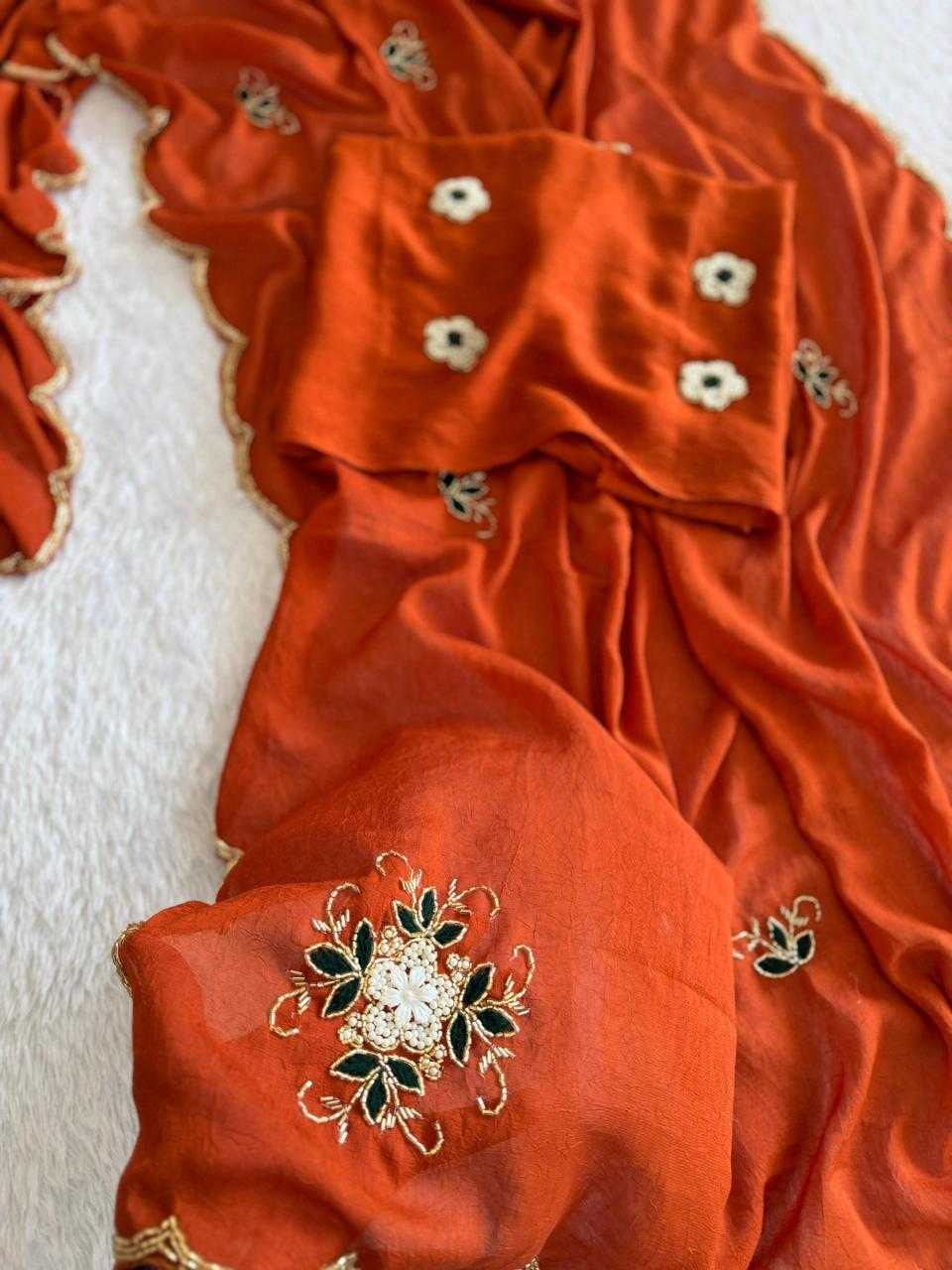 YNF Wholesale Soft Gold Crush Designer Sarees KESH549 Advaita | Surat Manufacturer