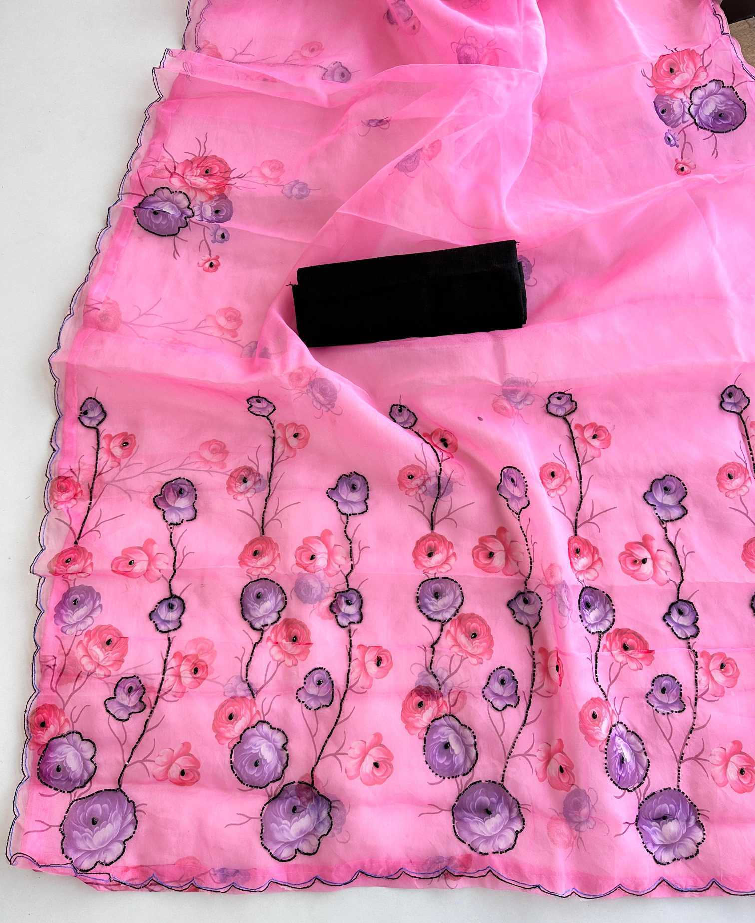 YNF Wholesale Organza Organza Sarees KESH549 Ahlada | Surat Manufacturer