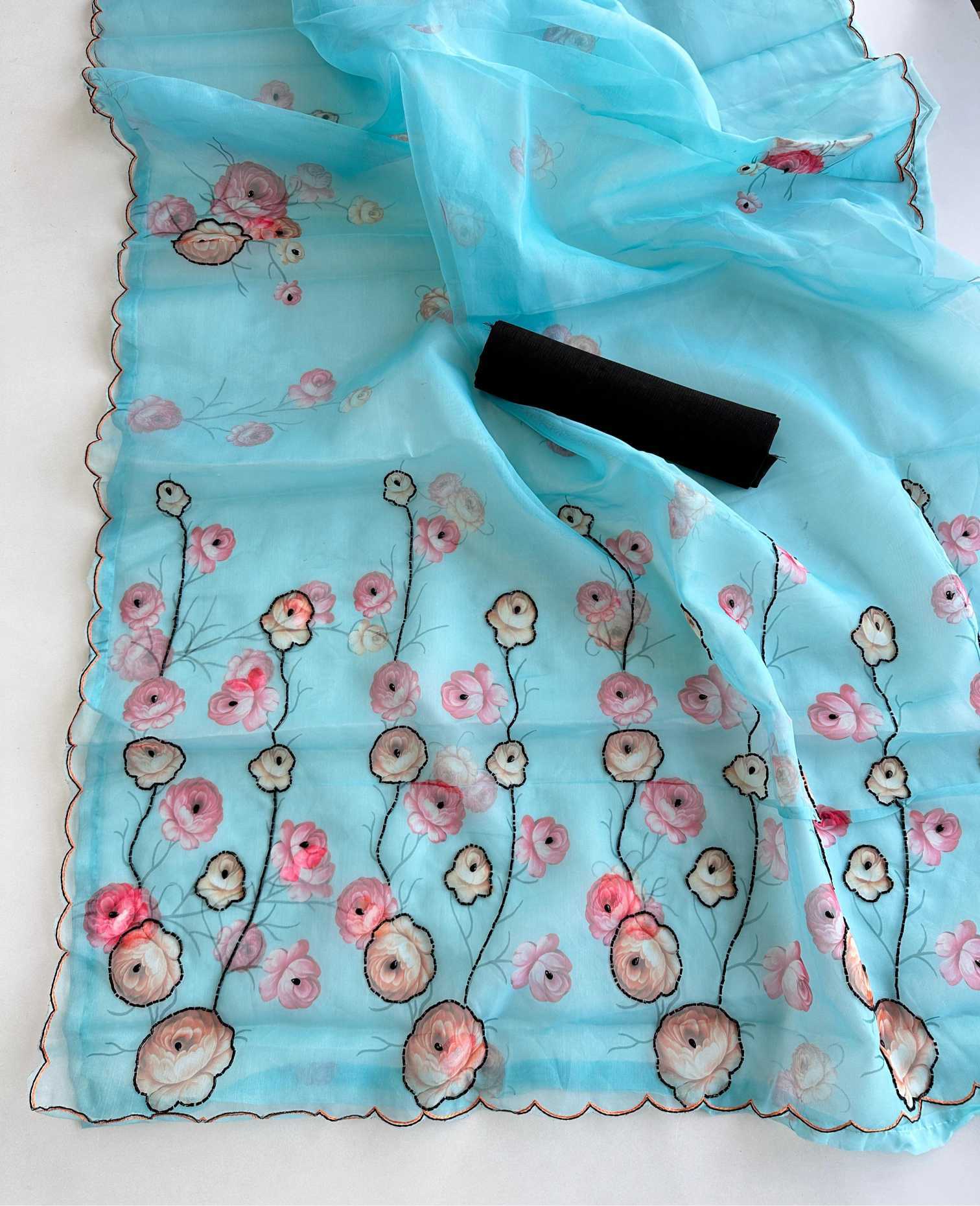 YNF Wholesale Organza Organza Sarees KESH549 Ahlada | Surat Manufacturer