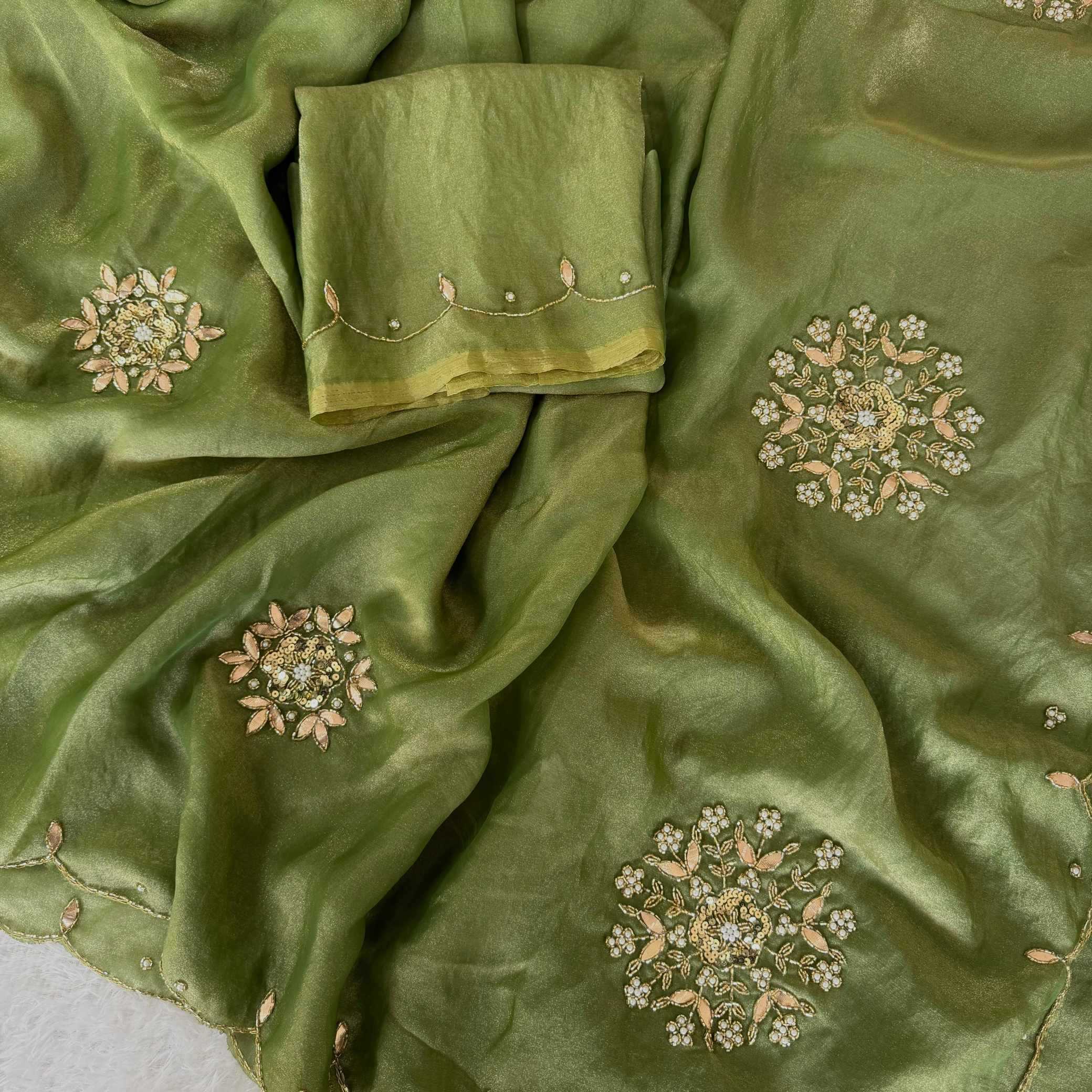 YNF Wholesale Tissue Designer Sarees  | Surat Manufacturer