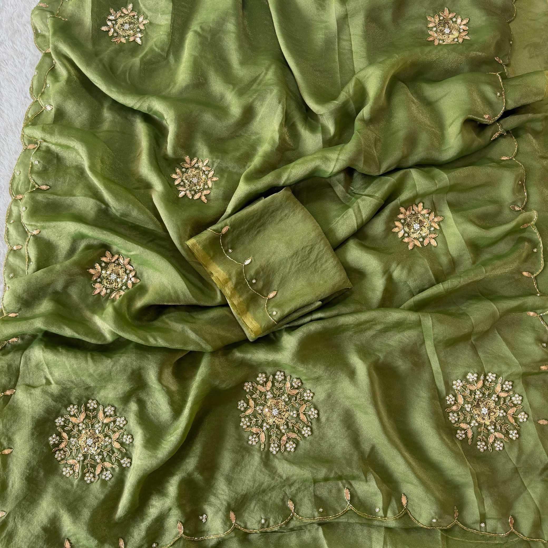 YNF Wholesale Tissue Designer Sarees  | Surat Manufacturer