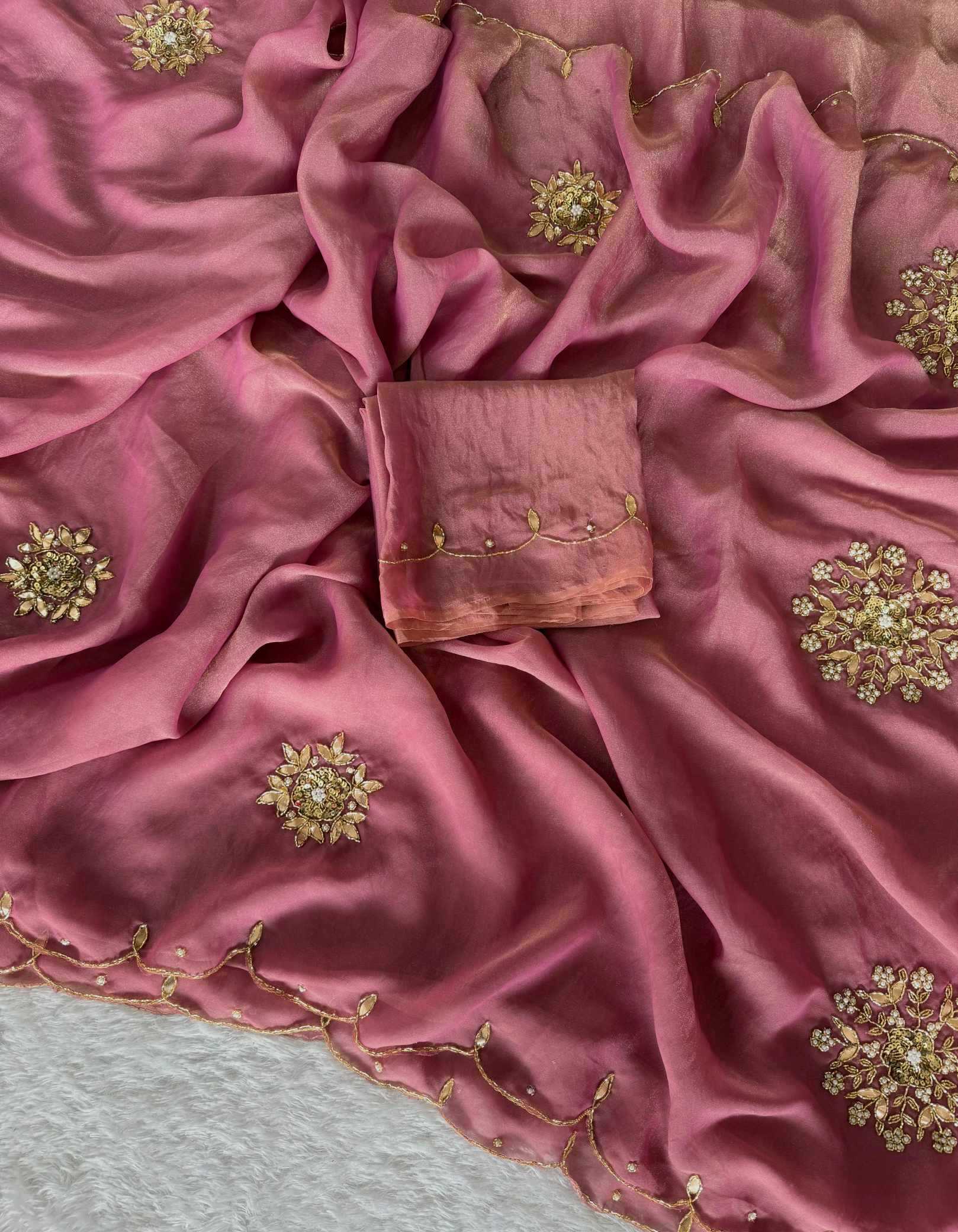 YNF Wholesale Tissue Designer Sarees  | Surat Manufacturer