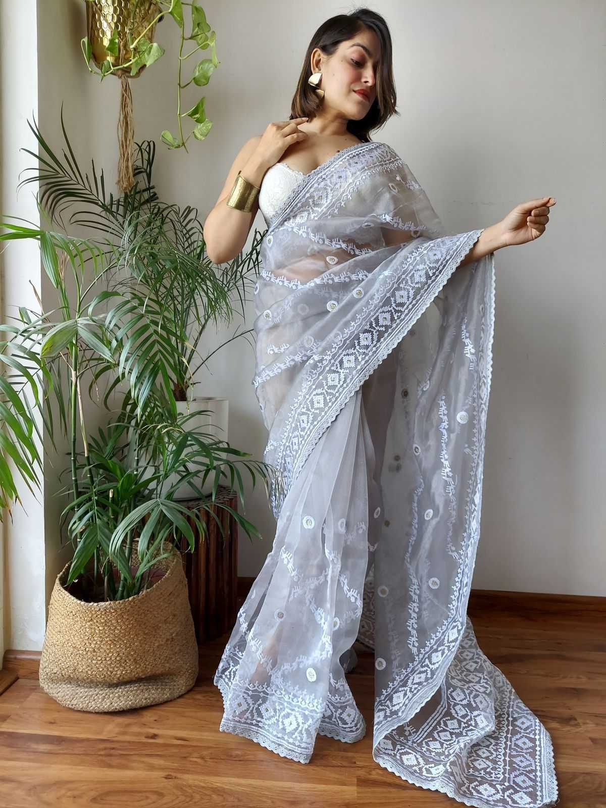 YNF Wholesale Organza Designer Sarees  | Surat Manufacturer