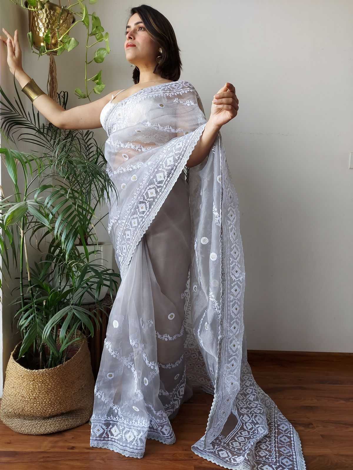 YNF Wholesale Organza Designer Sarees  | Surat Manufacturer