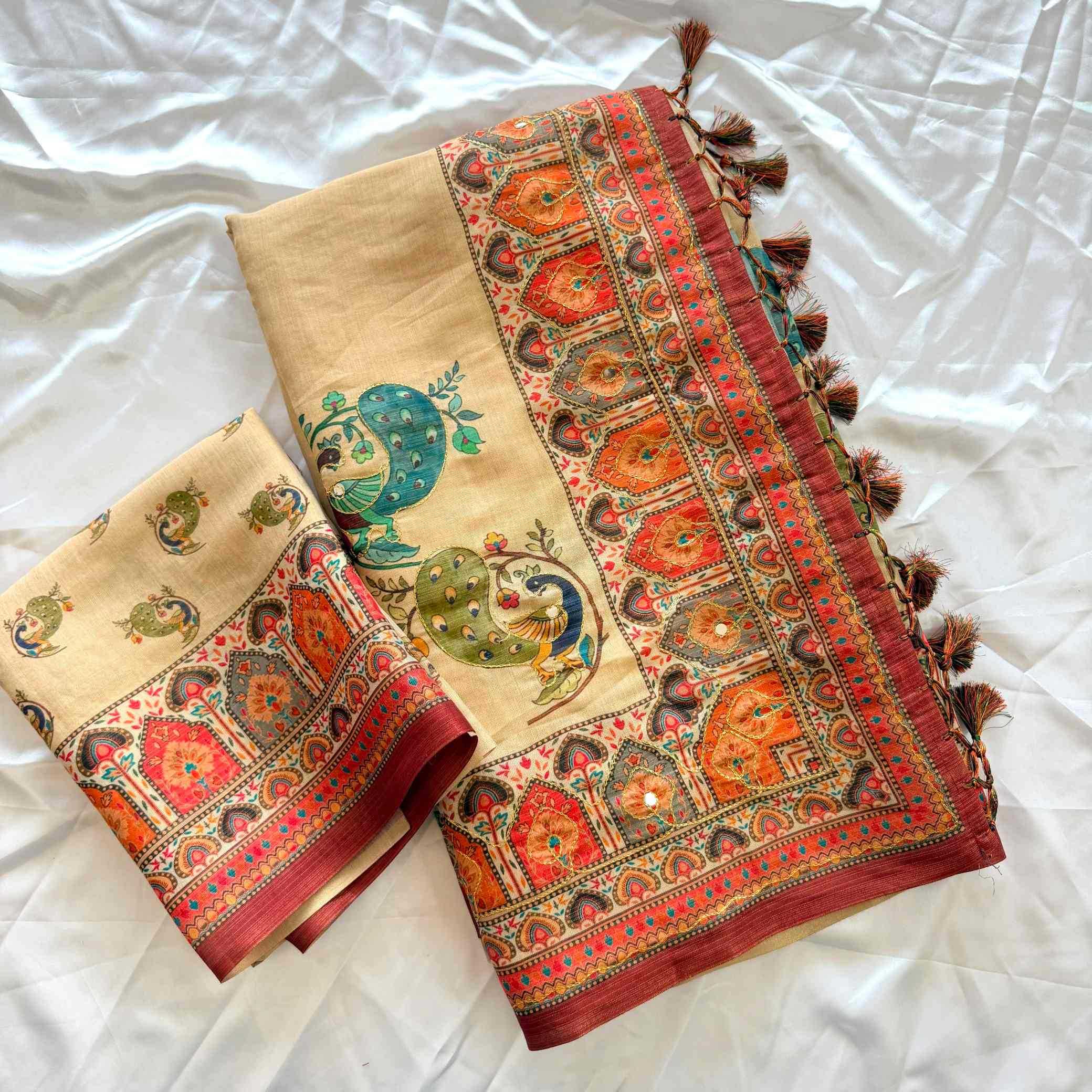 YNF Wholesale Pure Silk Printed Silk Saree  | Surat Manufacturer