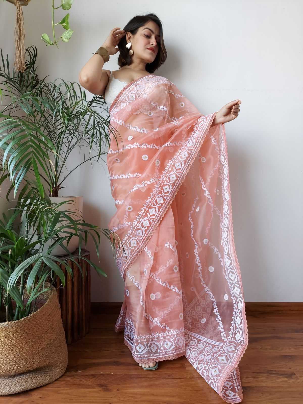 YNF Wholesale Organza Designer Sarees  | Surat Manufacturer