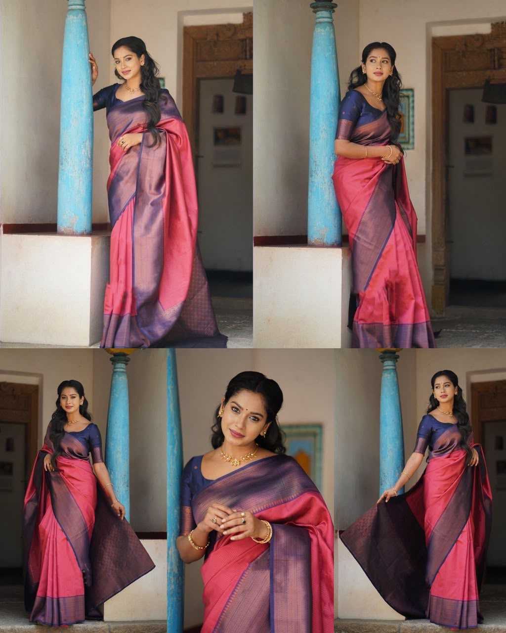 YNF Wholesale Lichi Silk Embroidered Sarees  | Surat Manufacturer