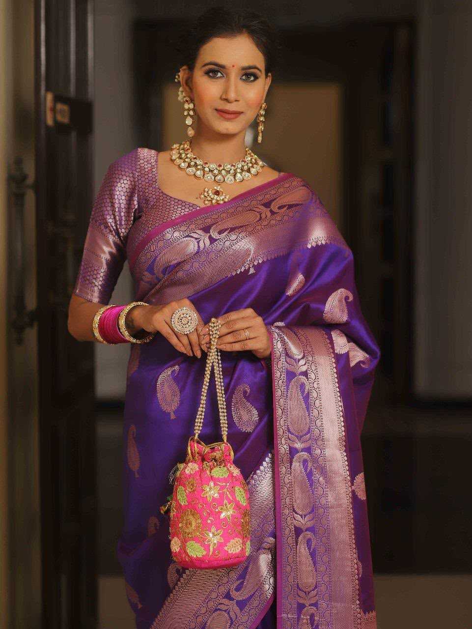YNF Wholesale Soft Silk Jacquard Saree  | Surat Manufacturer