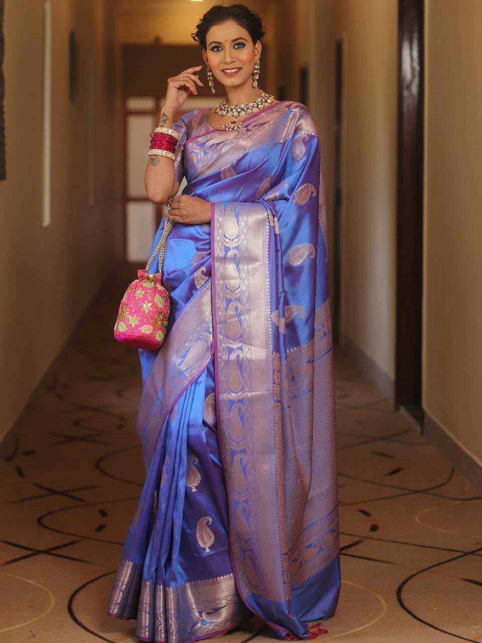 YNF Wholesale Soft Silk Jacquard Saree  | Surat Manufacturer