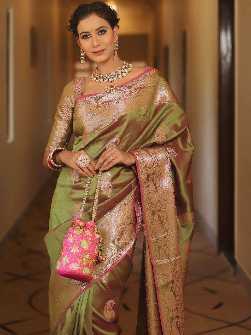 YNF Wholesale Soft Silk Jacquard Saree  | Surat Manufacturer