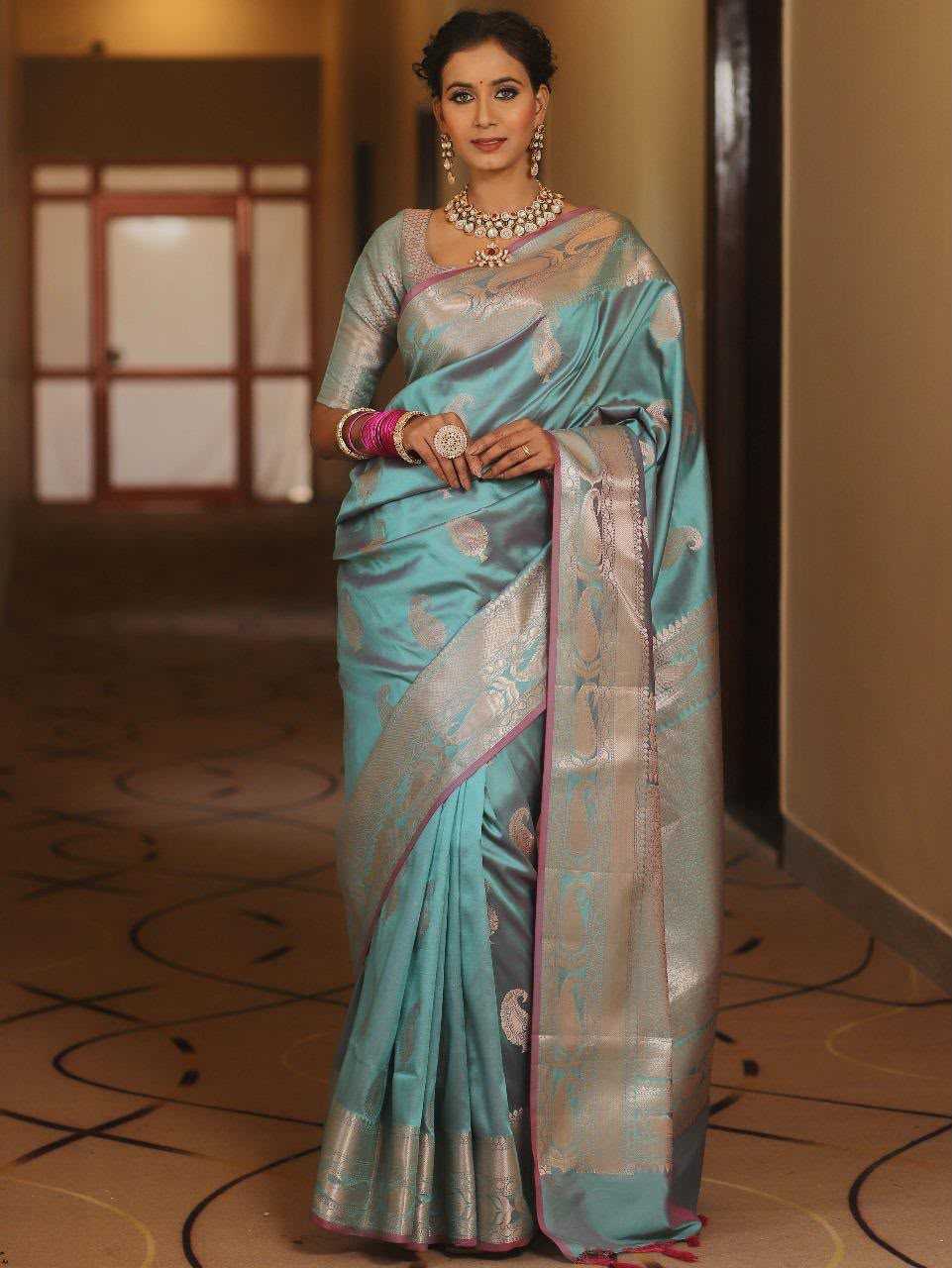 YNF Wholesale Soft Silk Jacquard Saree  | Surat Manufacturer