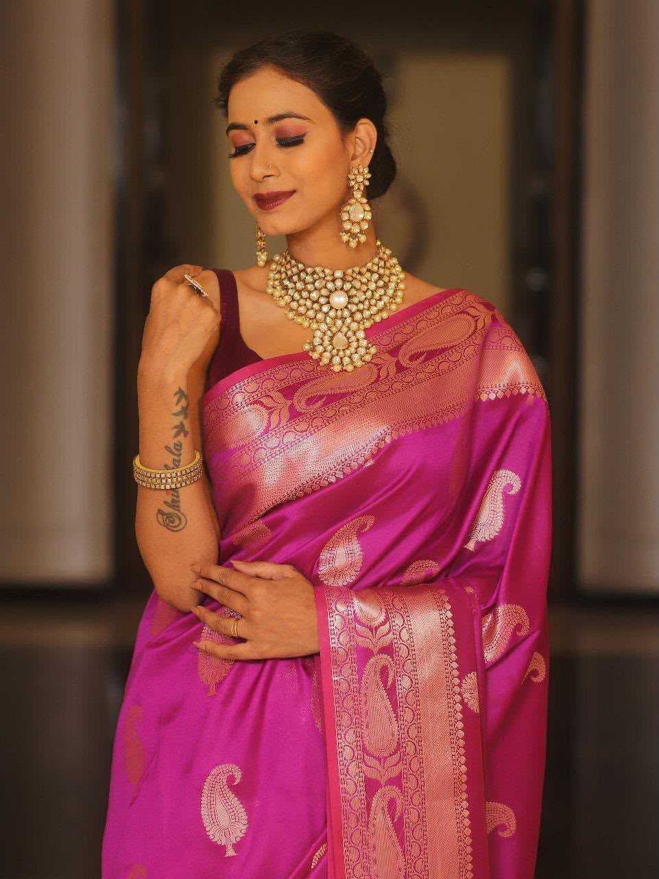 YNF Wholesale Soft Silk Jacquard Saree  | Surat Manufacturer