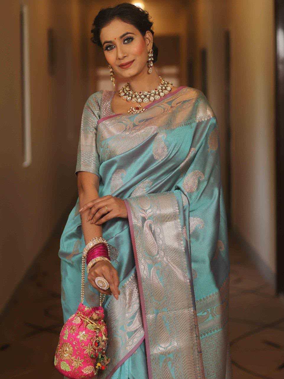 YNF Wholesale Soft Silk Jacquard Saree  | Surat Manufacturer