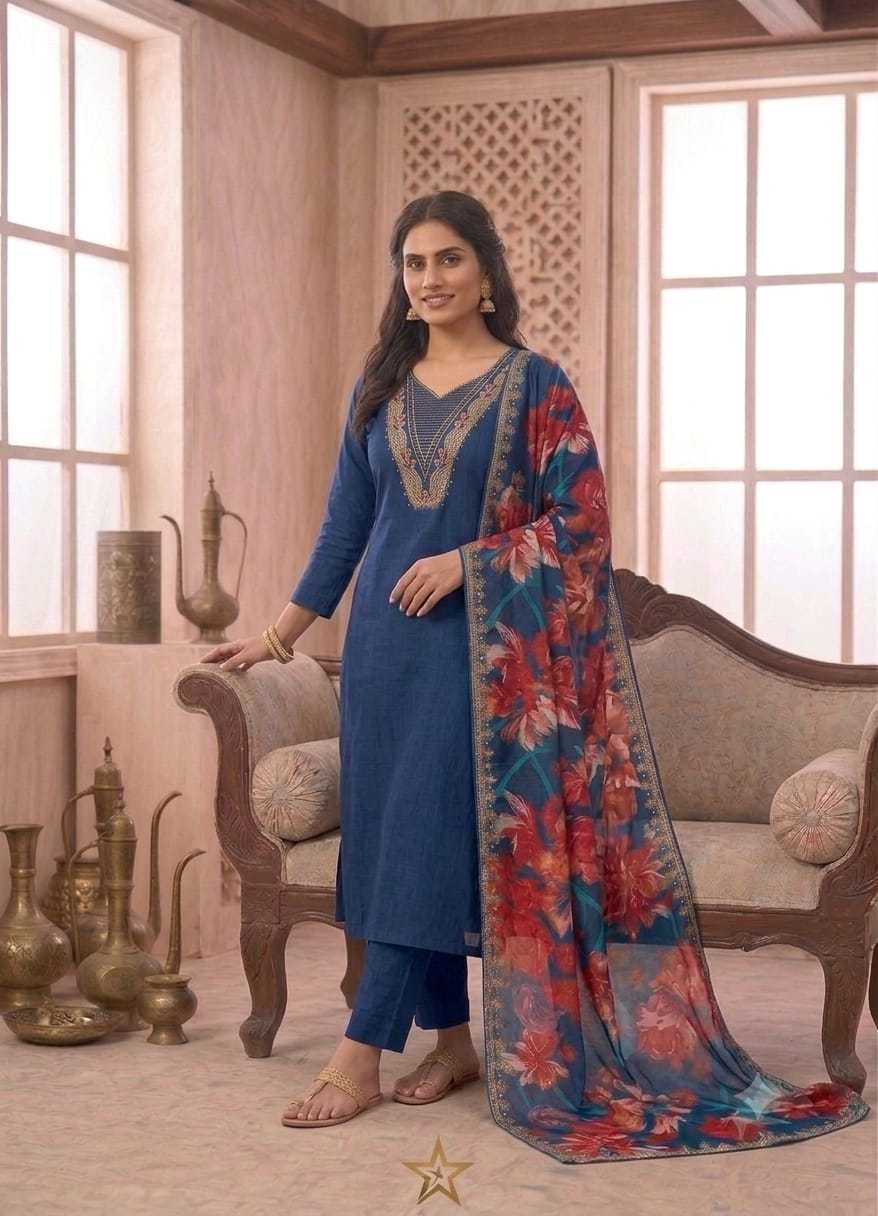 YNF Wholesale Cotton Embroidery Suits  | Surat Manufacturer